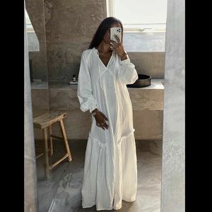 NWT HM Cotton Kaftan Maxi Dress